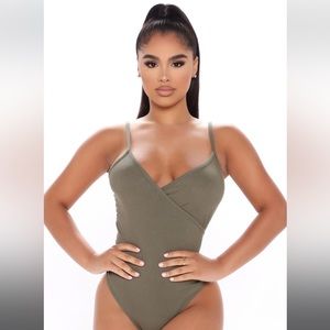 The One They Warned You About Bodysuit- Olive